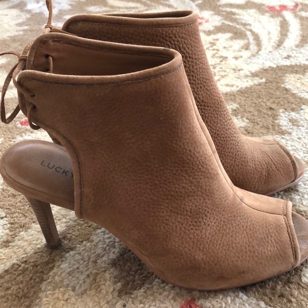Lucky Brand Ankle Boots Open Toe